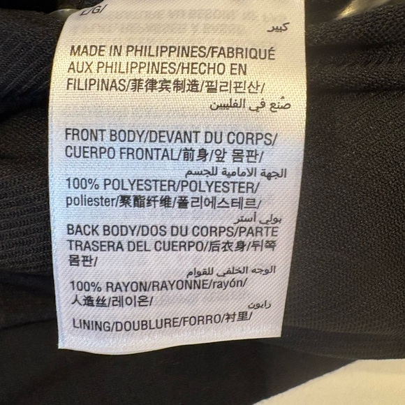 INC International Concepts black & white sequine striped tank top size L NWT - Picture 5 of 6